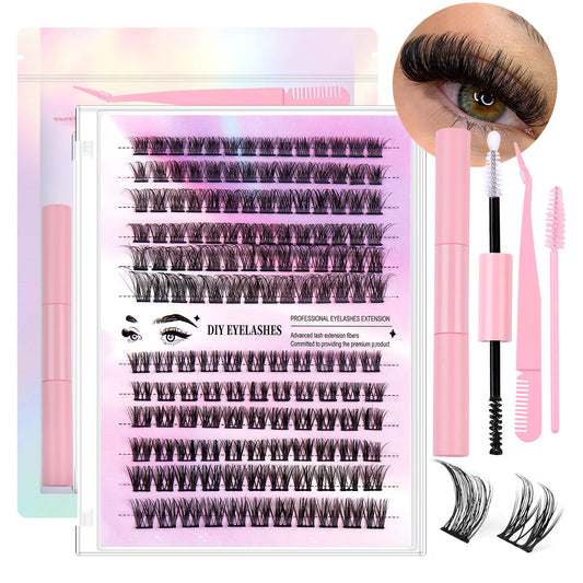 DIY Cluster Lash Extensions Soft Wispy Lash Kit